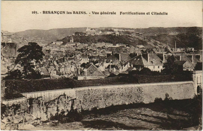 Carte postale ancienne Besancon vue generale France à Besançon