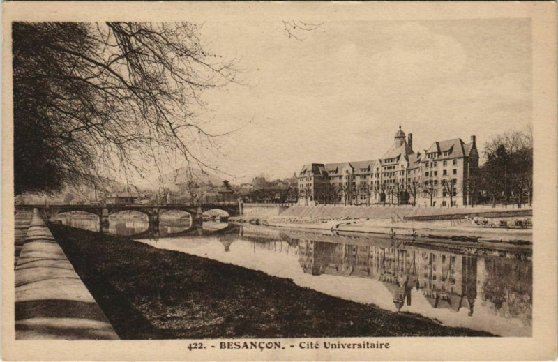 Carte postale ancienne Besancon Cite Universitaire France à Besançon