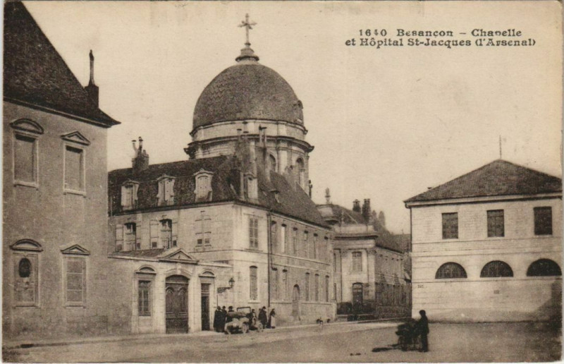 Carte postale ancienne Besancon Chapelle et Hopital Saint-Jacques France à Besançon