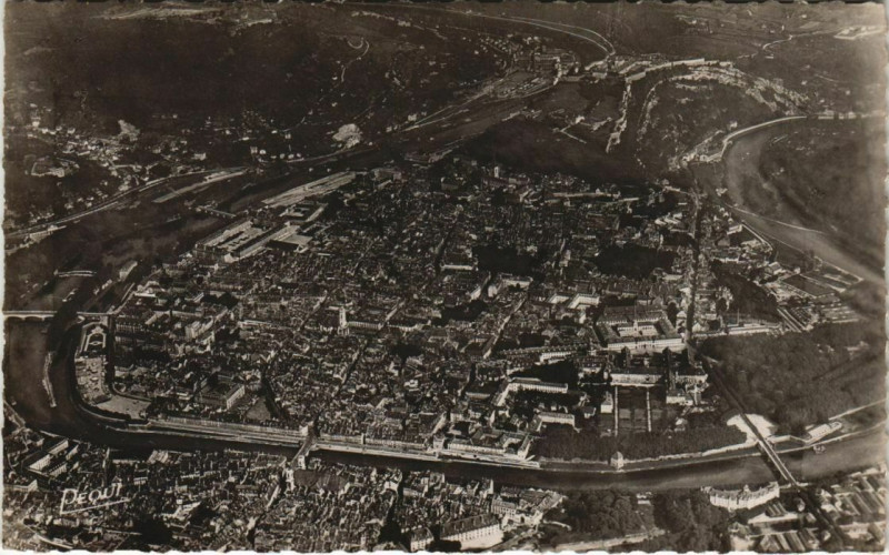 Carte postale ancienne Besancon vue generale France à Besançon