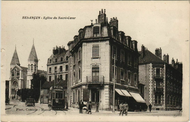 Carte postale ancienne Besancon Eglise du Sacre Coeur France à Besançon