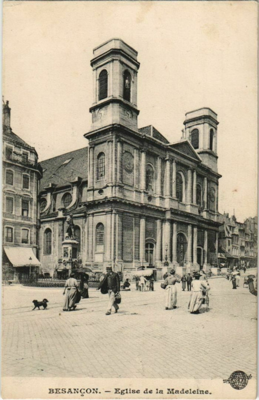 Carte postale ancienne Besancon Eglise de la Madeleine France à Besançon