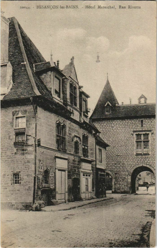 Carte postale ancienne Besancon Hotel Mareschal France à Besançon