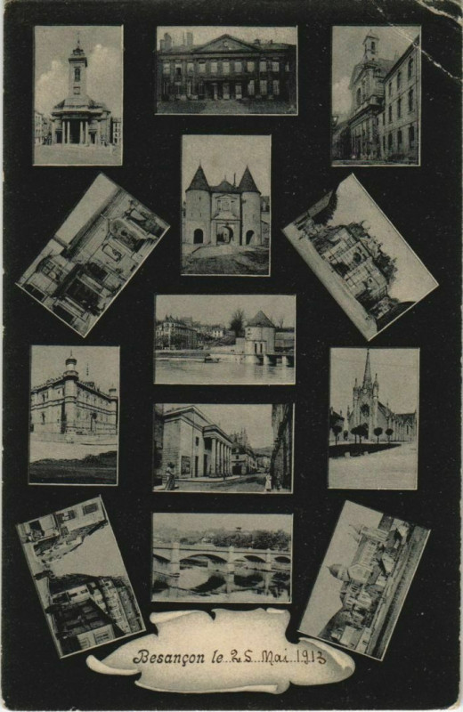 Carte postale ancienne Besancon souvenir France à Besançon