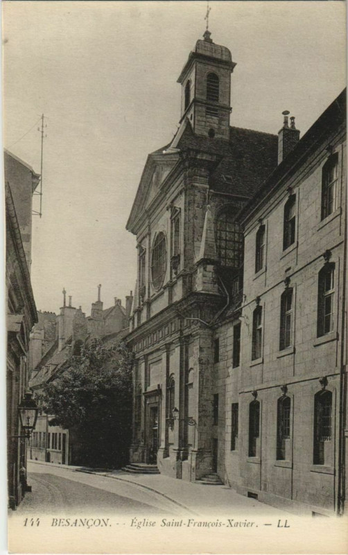 Carte postale ancienne Besancon Eglise Saint Francois Xavier France à Besançon