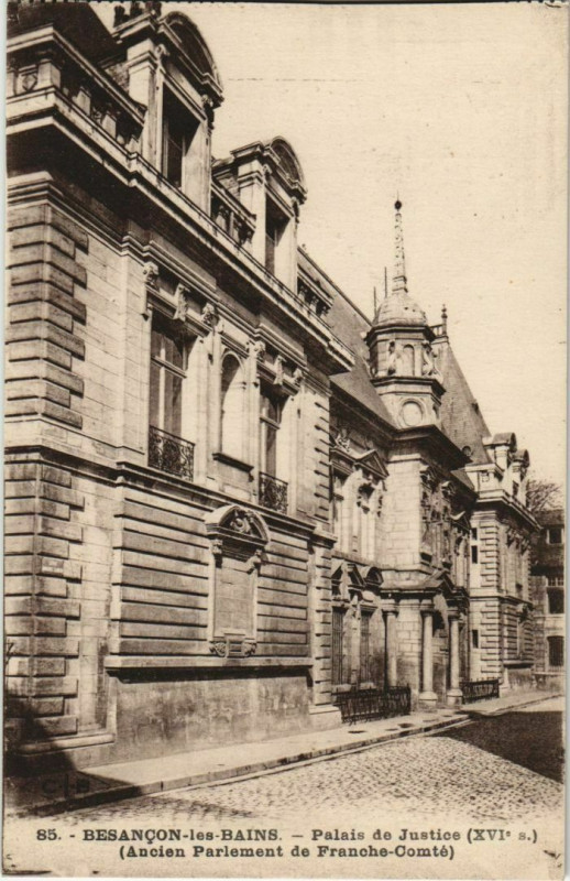 Carte postale ancienne Besancon Palais de Justice France à Besançon