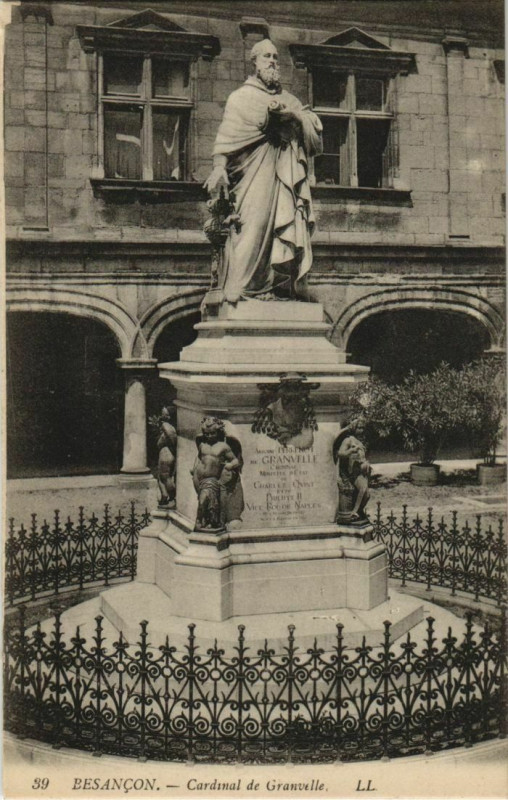 Carte postale ancienne Besancon Cardinal de Granvelle France à Besançon