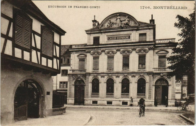 Carte postale ancienne Montbeliard à Montbéliard