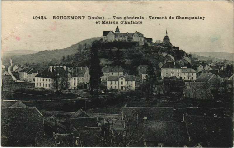 Carte postale ancienne Rougemont - Vue générale à Rougemont