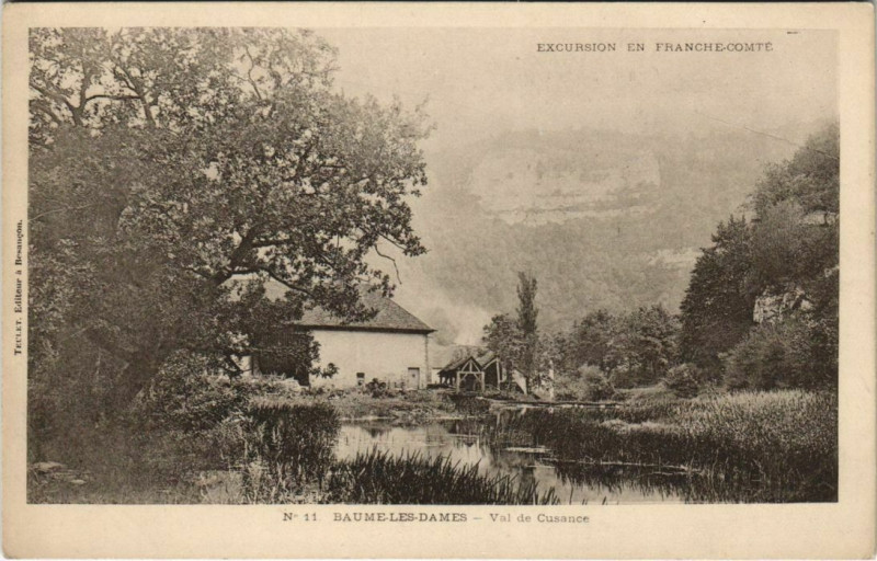 Carte postale ancienne Baume-les-Dames - Val de Cusance à Baume-les-Dames
