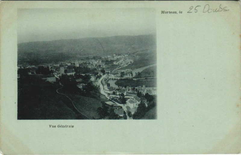 Carte postale ancienne Morteau - Vue générale à Morteau