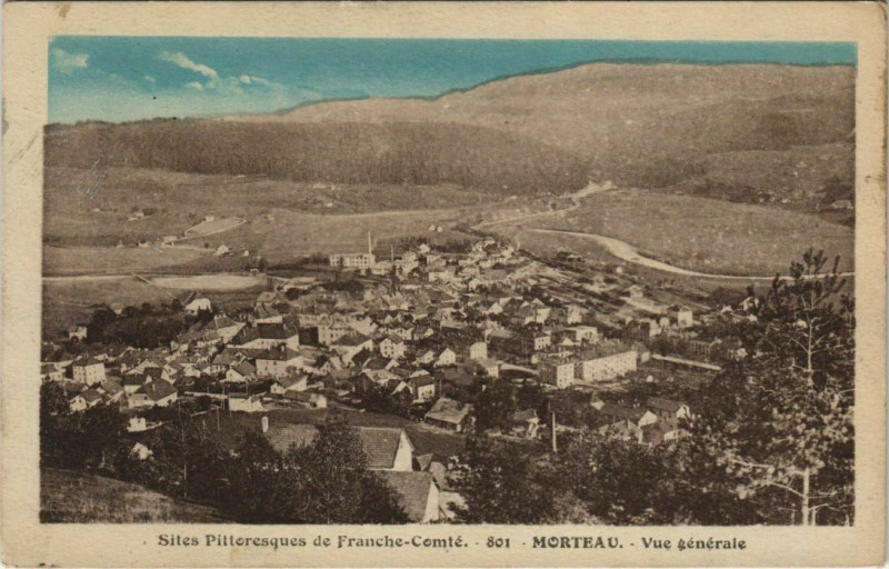 Carte postale ancienne Siles Pittoresques de Franche Comté Morteau Vue générale à Morteau