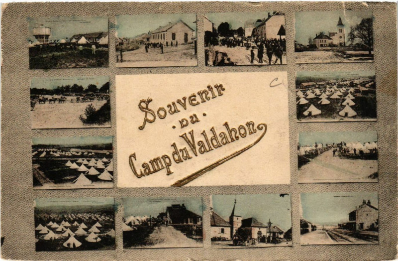 Carte postale ancienne Valdahon - Souvenir du Camp du Valdahon - Scenes à Valdahon