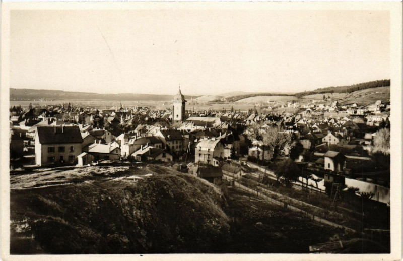 Carte postale ancienne Pontarlier - Vue générale à Pontarlier