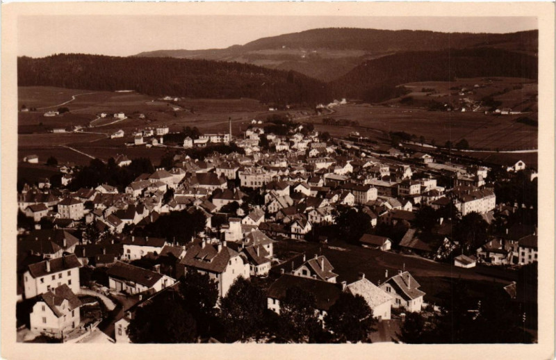Carte postale ancienne Morteau - Vue générale à Morteau