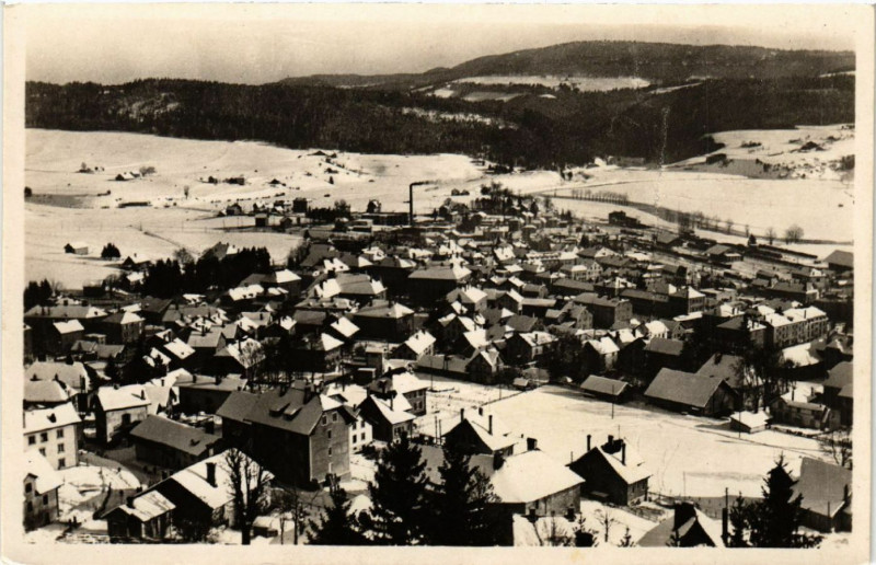 Carte postale ancienne Morteau - Vue générale à Morteau