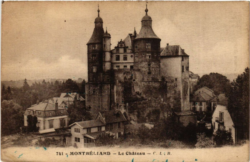 Carte postale ancienne Montbeliard - Le Chateau à Montbéliard