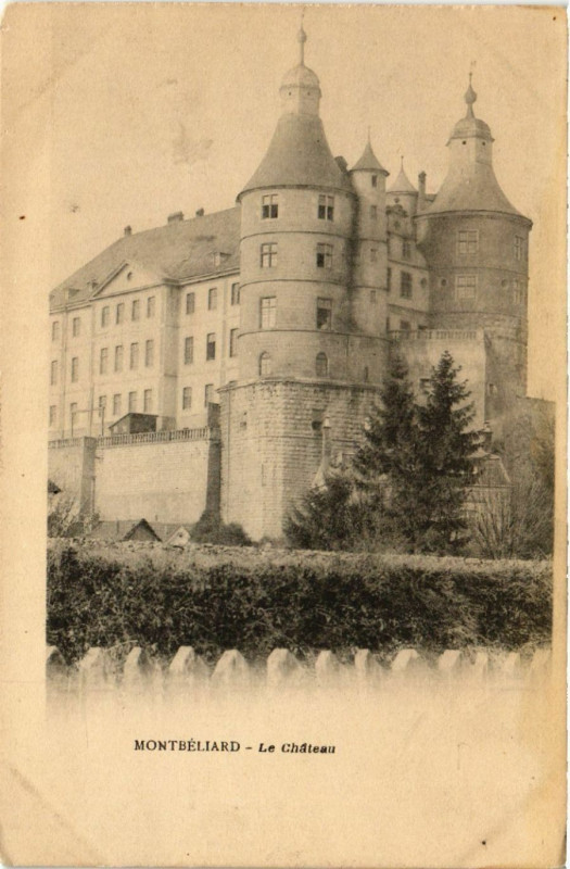 Carte postale ancienne Montbeliard - Le Chateau à Montbéliard