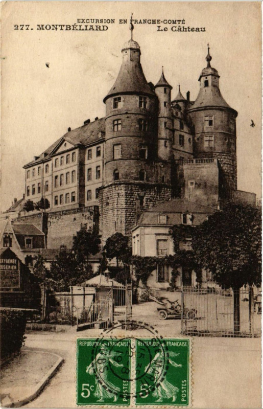 Carte postale ancienne Montbeliard - Le Chateau à Montbéliard