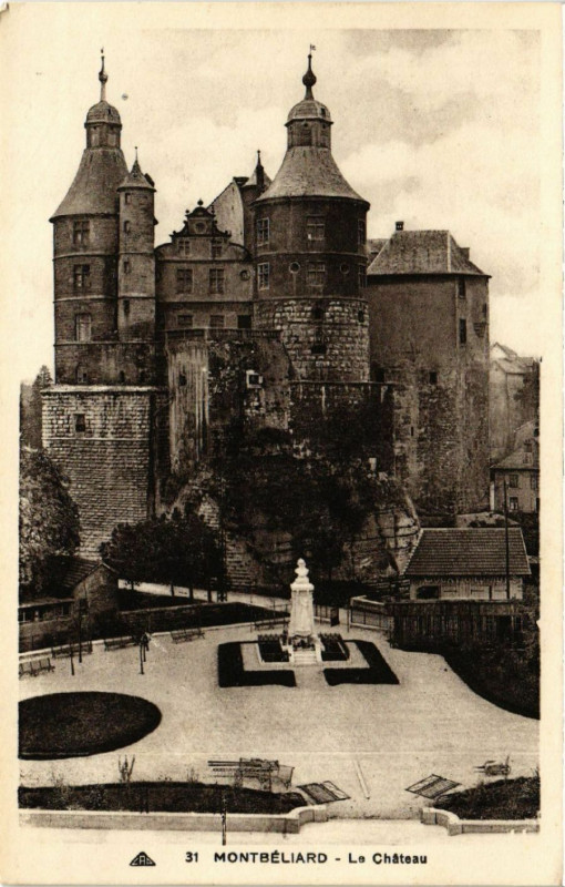 Carte postale ancienne Montbeliard - Le Chateau à Montbéliard