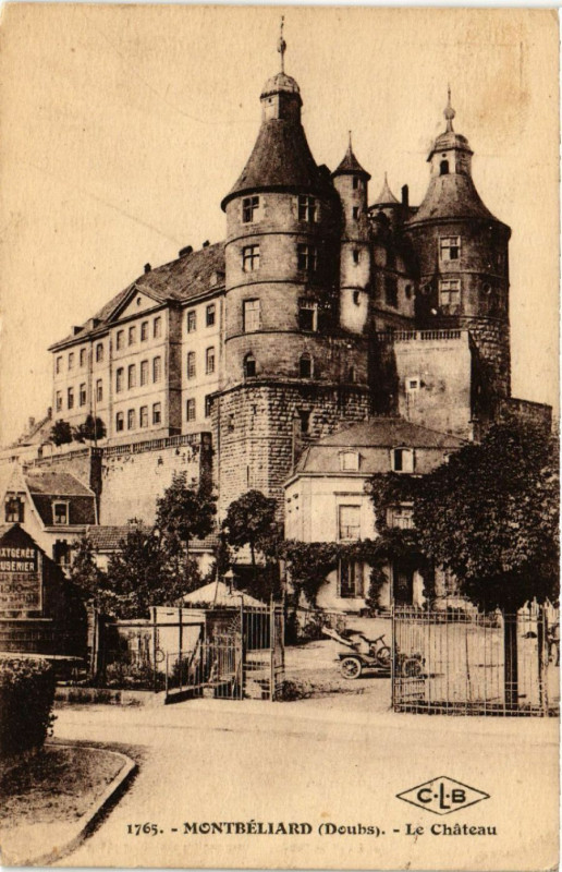 Carte postale ancienne Montbeliard - Le Chateau à Montbéliard