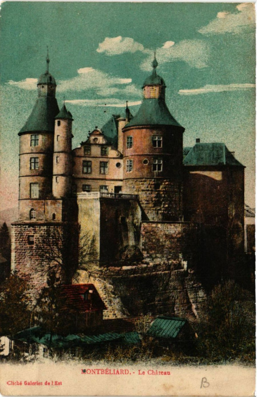 Carte postale ancienne Montbeliard - Le Chateau à Montbéliard