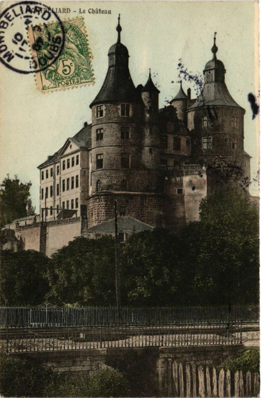 Carte postale ancienne Montbeliard - Le Chateau à Montbéliard