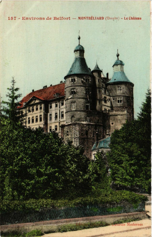 Carte postale ancienne Montbeliard - Environs de Belfort - Le Chateau à Montbéliard