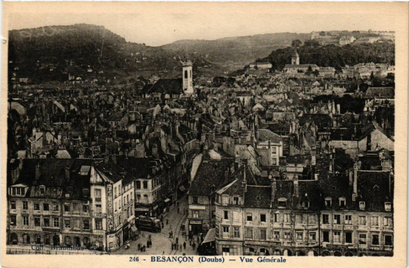 Carte postale ancienne Besancon - Vue générale à Besançon