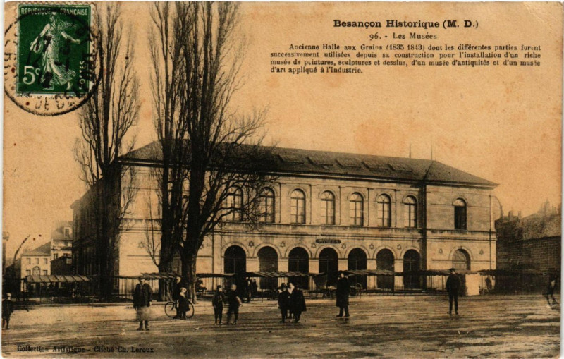 Carte postale ancienne Besancon - Les Musées à Besançon
