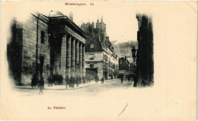 Carte postale ancienne Besancon - Le Theatre à Besançon