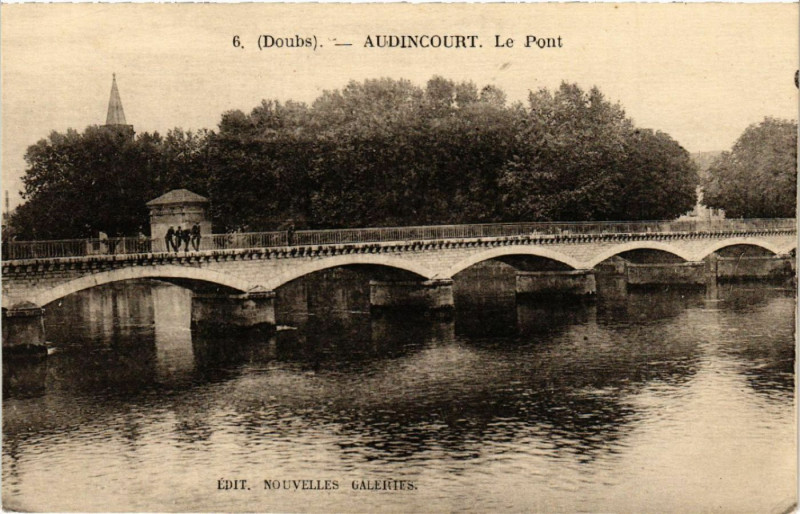 Carte postale ancienne Audincourt - Le Pont à Audincourt