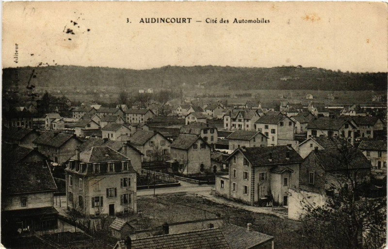 Carte postale ancienne Audincourt - Cité des Automobiles à Audincourt