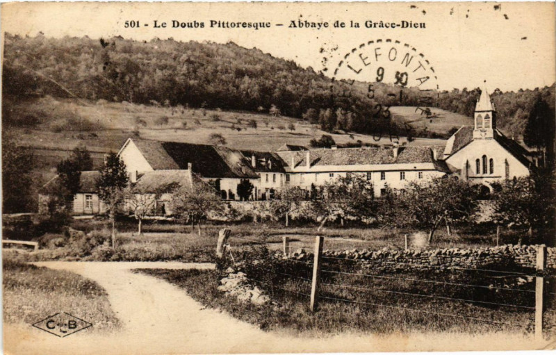 Carte postale ancienne Abbaye de la Grace-Dieu