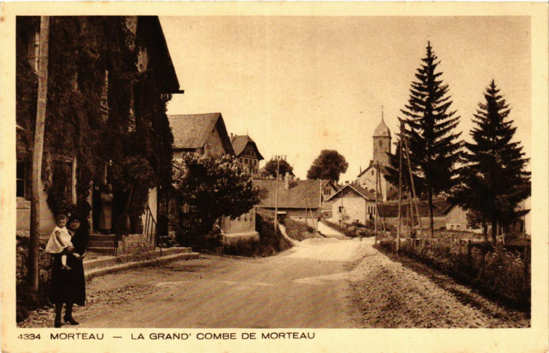 Carte postale ancienne Morteau - La Grand Combe de Morteau à Morteau