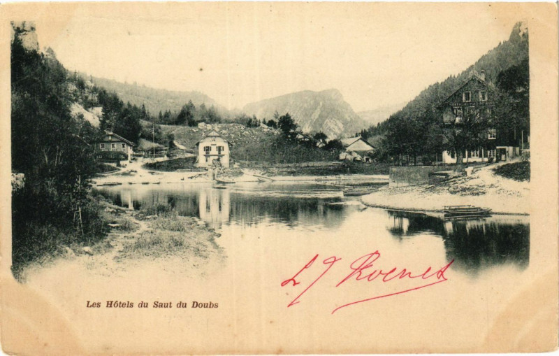 Carte postale ancienne Les Hauts du Saut du Doubs à Doubs
