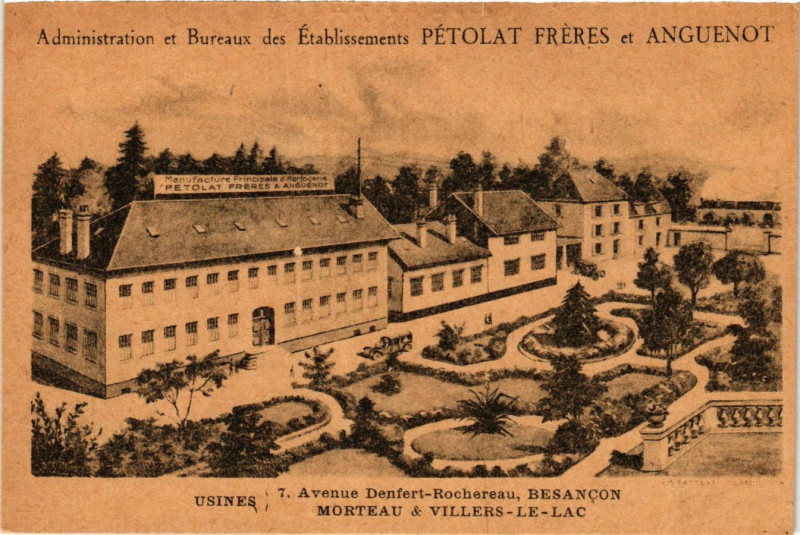 Carte postale ancienne Avenue Denfert-Rochereau - Besancon - Morteau & Villers-le-Lac à Besançon