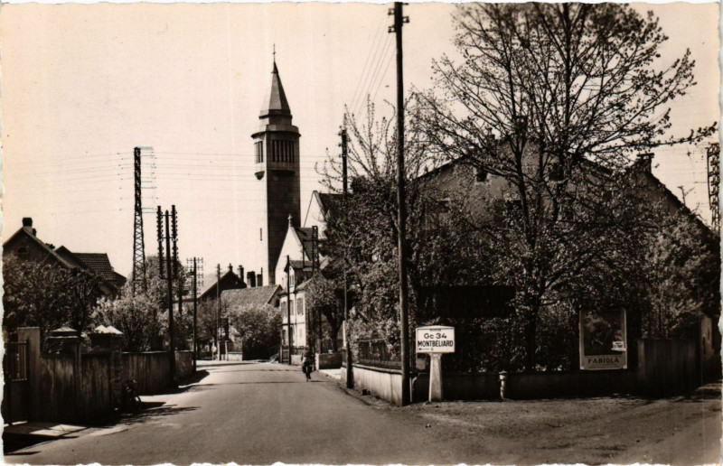 Carte postale ancienne Audincourt - Grande Rue à Audincourt