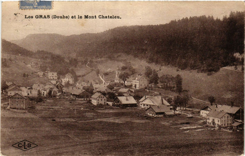 Carte postale ancienne Les Graset le Mont Chateleu aux Gras