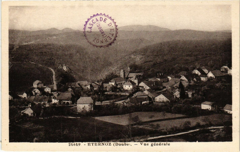 Carte postale ancienne Eternoz (Double) - Vue générale à Éternoz