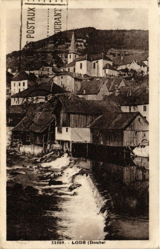 Carte postale ancienne Lods à Lods