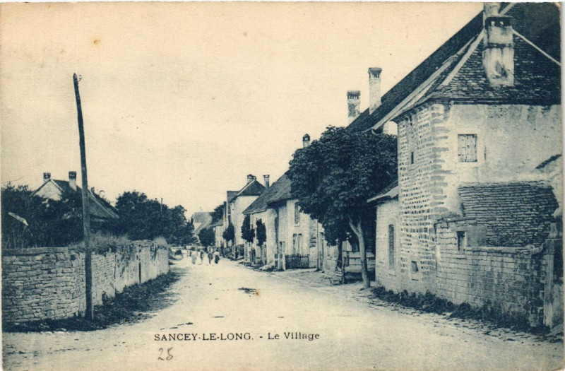 Carte postale ancienne Sancey-le-Long - Le Village à Sancey