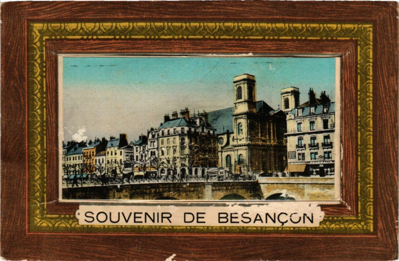 Carte postale ancienne Souvenir de Besancon à Besançon