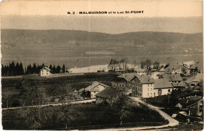 Carte postale ancienne Malbuisson et le Lac Saint-Point à Malbuisson