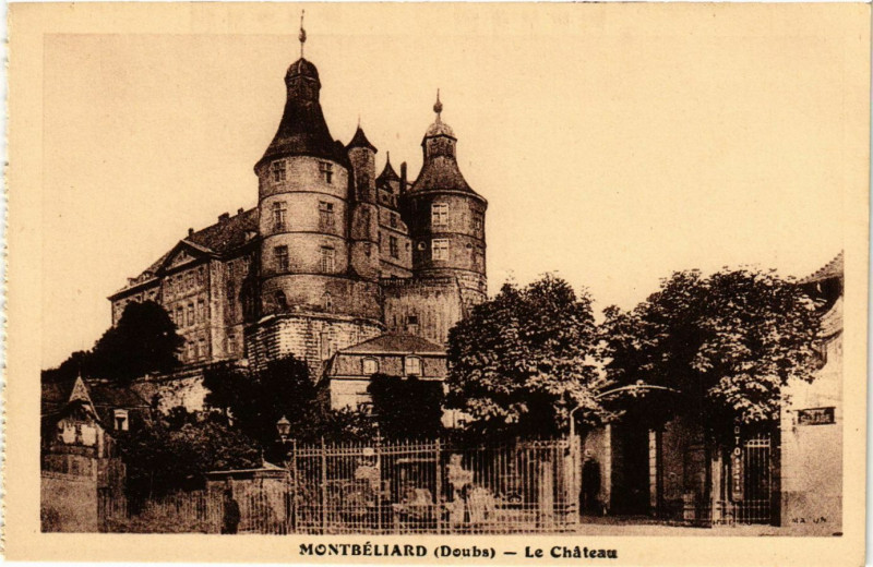 Carte postale ancienne Montbeliard - Le Chateau à Montbéliard