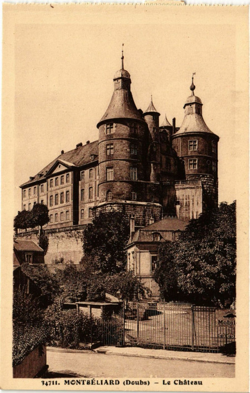 Carte postale ancienne Montbeliard - Le Chateau à Montbéliard