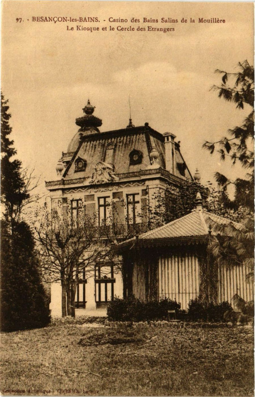 Carte postale ancienne Besancon-les-Bains - Casino des Bains Salins de la Mouillere .. à Besançon