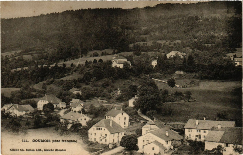 Carte postale ancienne Goumois (coté francais) à Goumois