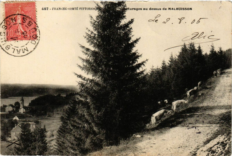 Carte postale ancienne Maturages au dessus de Malbuisson à Malbuisson