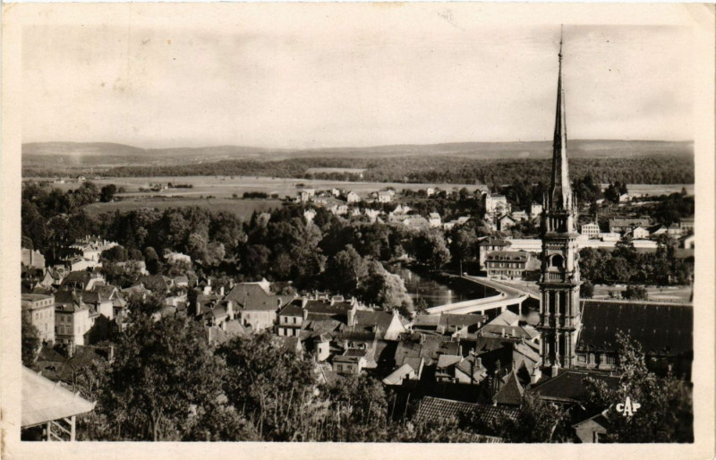Carte postale ancienne Montbeliard - Vue générale à Montbéliard